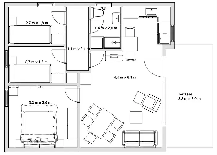 Nyaraló Haus Eickenbrock Wichter Weg 12 Norddeich